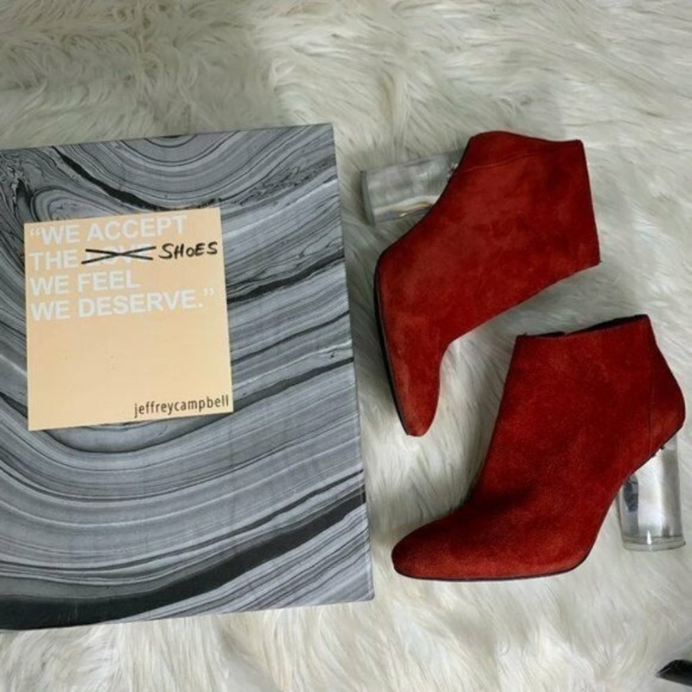 Jeffrey Campbell-Red Ankle Bootie